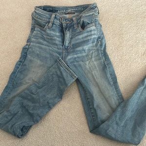 American Eagle Blue Skinny Jeans (Next Level Stretch) size 00, good condition